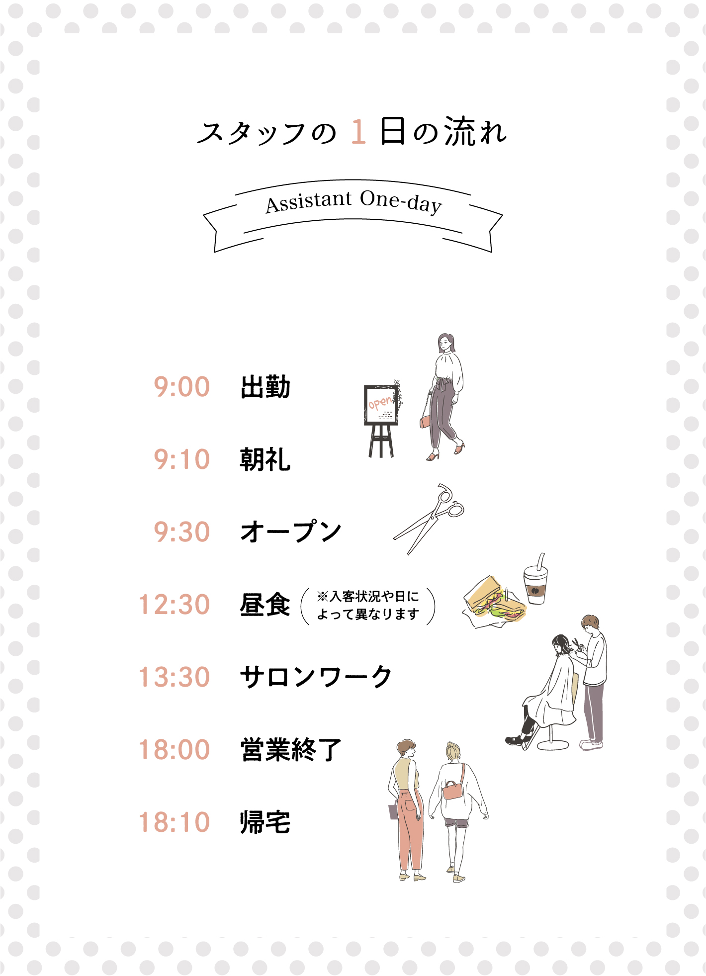 スタッフの1日の流れ